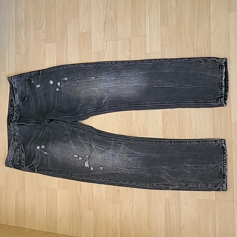 red herring mens jeans - Grey Slim Fit - 34” Waist - Ripped Distressed
